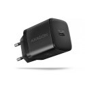 Axagon ACU-PD30 kroviklis jungiama tinkl PD 30W, 1x port USB-C, PD3.0/QC3.0/AFC/FCP/Apple Juoda