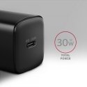 Axagon ACU-PD30 kroviklis jungiama tinkl PD 30W, 1x port USB-C, PD3.0/QC3.0/AFC/FCP/Apple Juoda