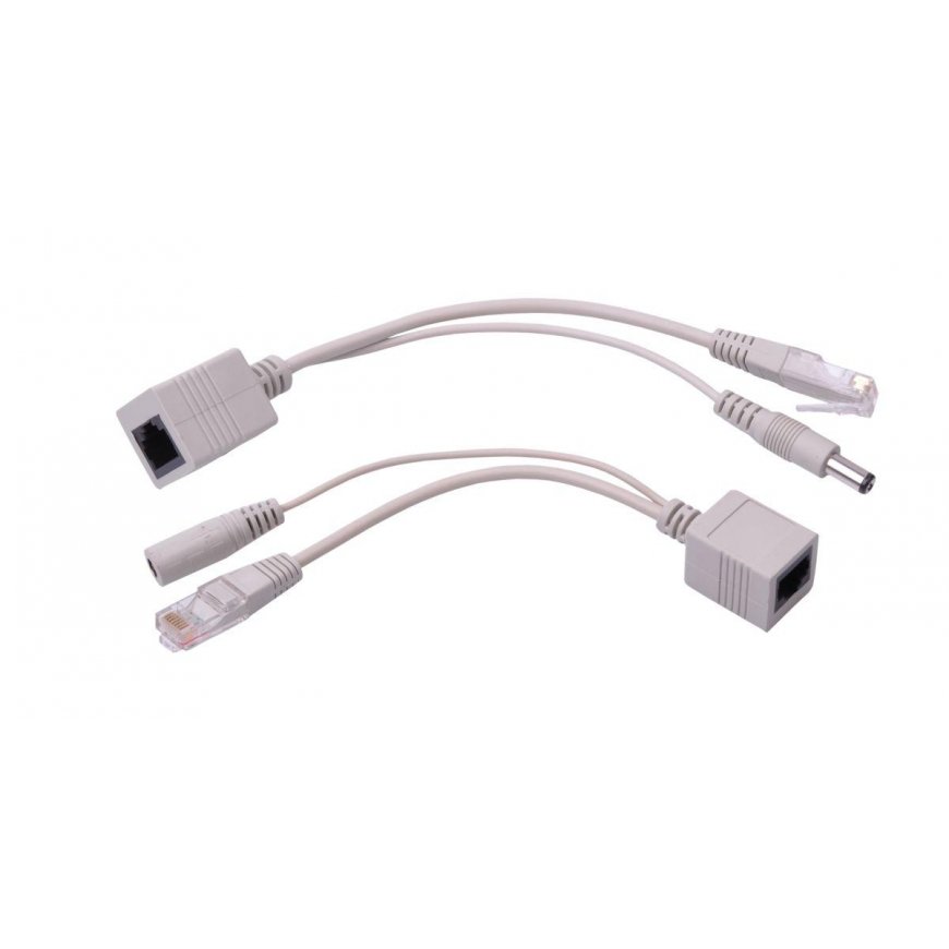 OEM PoE adapter - power over LAN - RJ45 to DC connector - 2 pcs