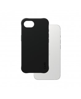 PanzerGlass CARE by ® Fashionable Case Samba Black w. Qi Compatible iPhone 16e matkapuhelimen suojakotelo Suojus musta