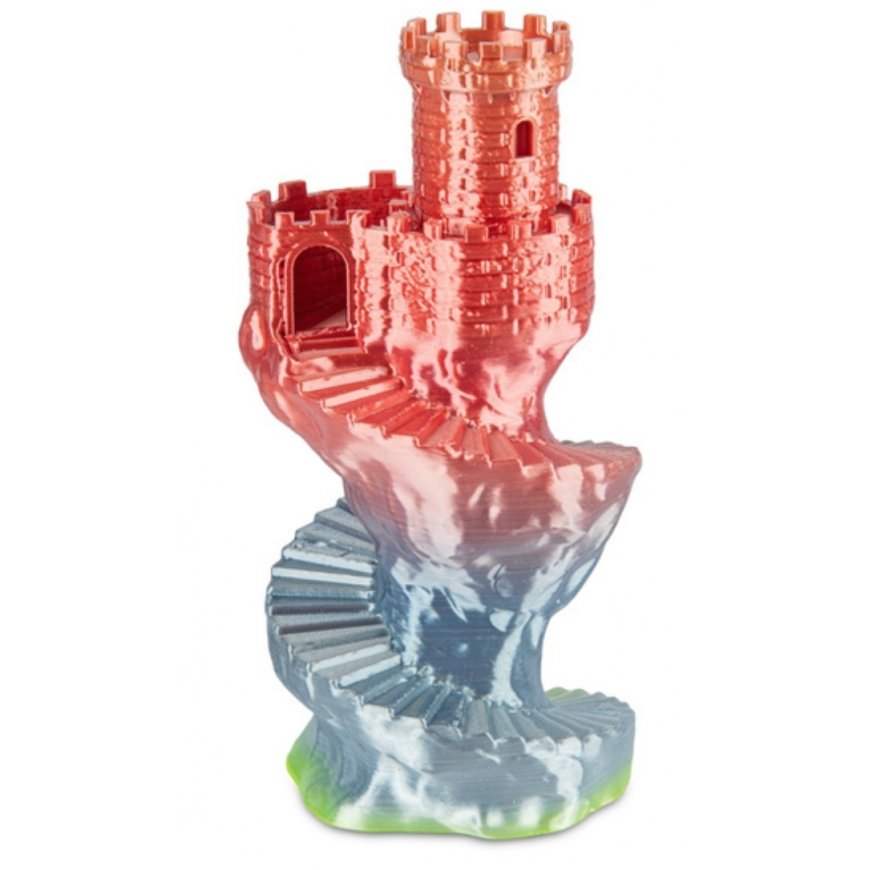 Spectrum Filaments 81016 3D printēšanas materiāls Polipienskābe (PLA), Zīda Daudzkrāsains 1 kg – 5