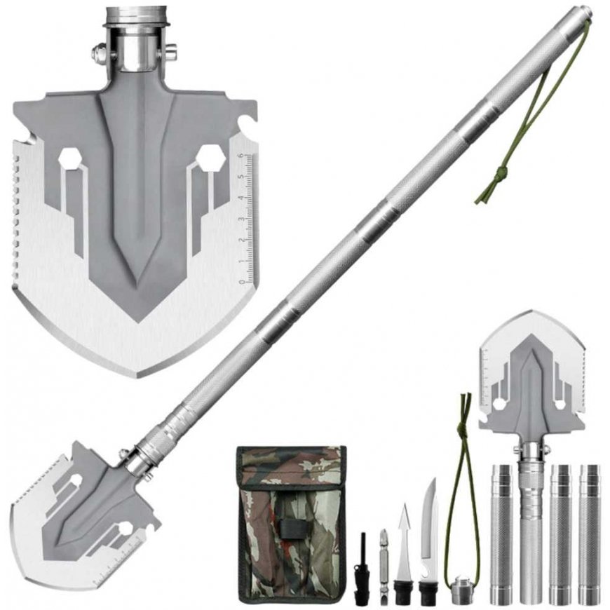 Lean Karinis shovel 16-in-1 with knife and fire starter