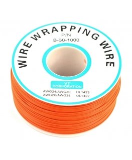 Изолированная PVC покрытая проволока 30AWG, катушка 820 футов - оранжевая