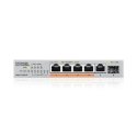 Zyxel XMG-105HP Неуправляемый 2.5G Ethernet (100/1000/2500) Питание по Ethernet (PoE) Серебристый Zyxel XMG-105HP Неуправляемый 2.5G Ethernet (100/1000/2500) Питание по Ethernet (PoE) Серебристый