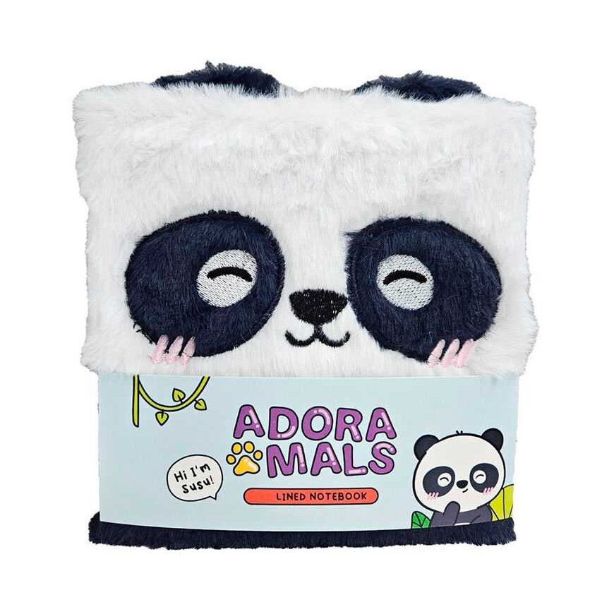 Puckator Adoramals Panda lācis A5 mīkstā piezīmju grāmata