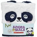 Puckator Adoramals Panda meškiukas A5 pūkuotas užrašų knygelė Puckator Adoramals Panda meškiukas A5 pūkuotas užrašų knygelė