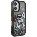 Чехол Karl Lagerfeld Liquid Glitter Scattered Choupette для iPhone 16 Черный Чехол Karl Lagerfeld Liquid Glitter Scattered Choupette для iPhone 16 Черный