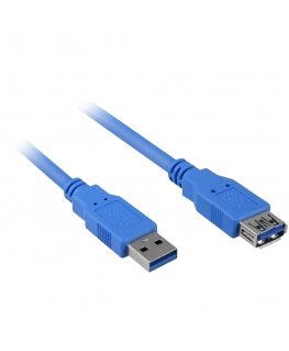Sharkoon USB 3.0 MF USB кабель 3 m Синий