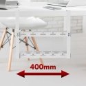 "Maclean" under-desk cable organizer, max load 5kg, 2 levels, white, MC-104 W "Maclean" under-desk cable organizer, max load 5kg, 2 levels, white, MC-104 W