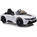 Lean Cars Baltas sähköauto lapsille BMW i8 Coupe Lean Cars Baltas sähköauto lapsille BMW i8 Coupe