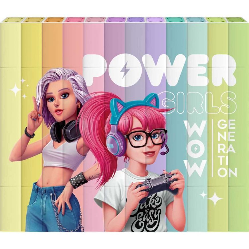 Wow Generation "Wow" card - double-sided square markers (2111078-WOW00060-CDU) – 4