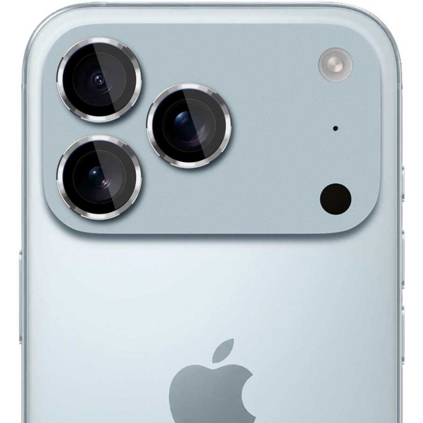 3mk objektyva aizsardzības „Pro“ kameras objektīva stikls, kas paredzēts „Apple iPhone 17 Pro / 17 Pro Max“ - Sudraba – 2