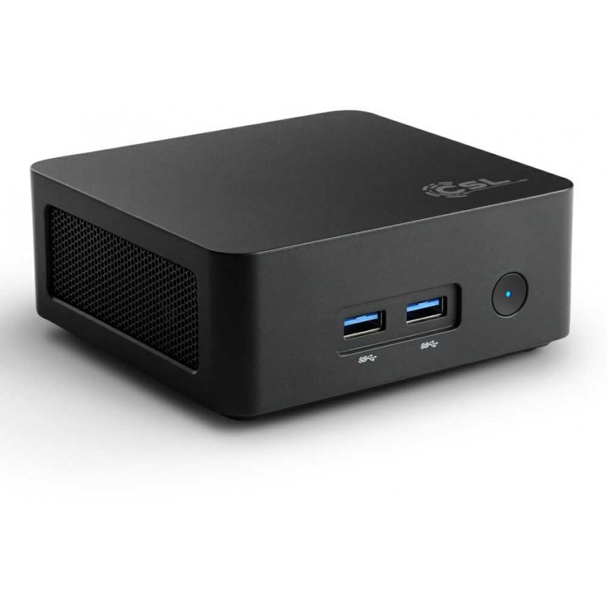 Desktop computer CSL Narrow Box Black Mini PC Intel® Processor N100, 32GB DDR4 RAM, 1000GB M.2 NVMe SSD, Intel UHD Graphics, Win