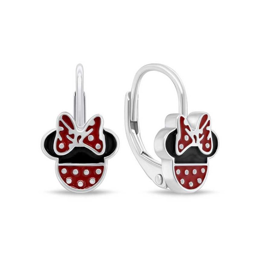 Brilio Silver Minnie Mouse silver dangling earrings EA1136W