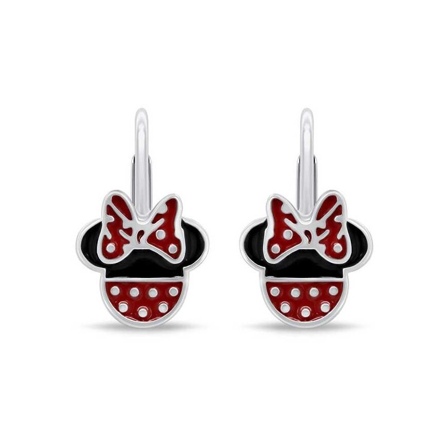 Brilio Silver Minnie Mouse sidabriniai kabantys auskarai EA1136W – 2