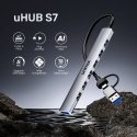 UNITEK H1209AGY01 interfeisa centrmezgls USB Veids-C 5000 Mbit/s Pelēks UNITEK H1209AGY01 interfeisa centrmezgls USB Veids-C 5000 Mbit/s Pelēks