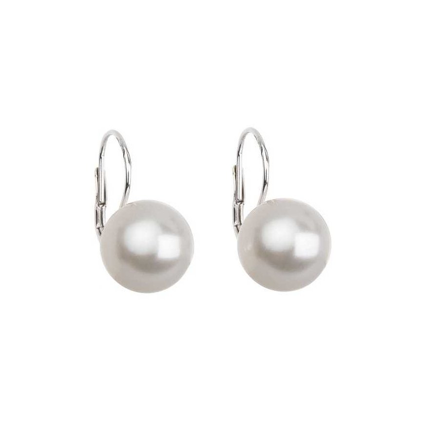 Evolution Group Charming dangling earrings with synthetic pearls 71106.1