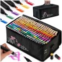 Alcohol markers with bag 262 pcs Nukido NK-915 Alcohol markers with bag 262 pcs Nukido NK-915