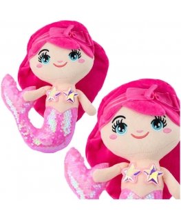 Lean Toys Žaislinė pliušinė undinėlė 28 cm