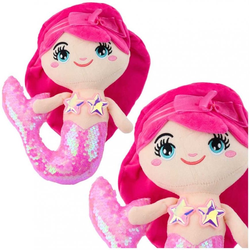 Lean Toys Plush Mermaid 28 cm
