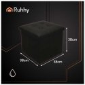 Folding pouffe black Ruhhy 25779 Folding pouffe black Ruhhy 25779