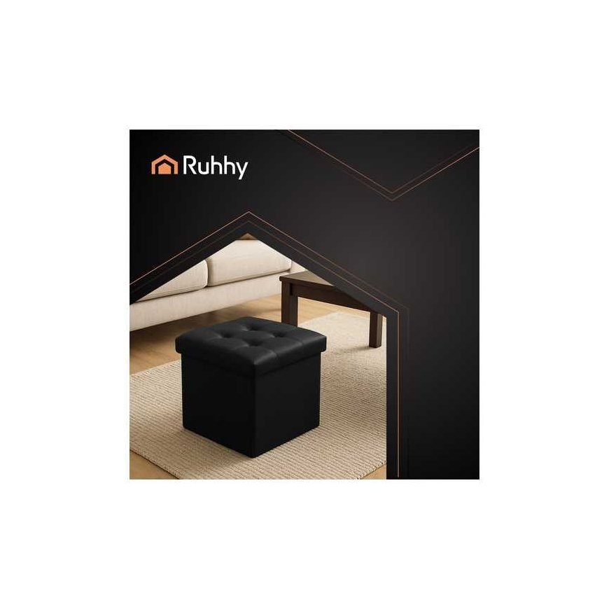 Kokkupandav puf Rühhy 25779 must – 3