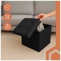Folding pouffe black Ruhhy 25779 Folding pouffe black Ruhhy 25779