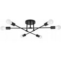 ATL Lamp with 6 E27 bulbs, metal, black ATL Lamp with 6 E27 bulbs, metal, black