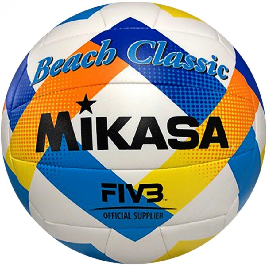 Beach volleyball Mikasa Beach Classic white-blue-yellow BV543C-VXA-Y - 5