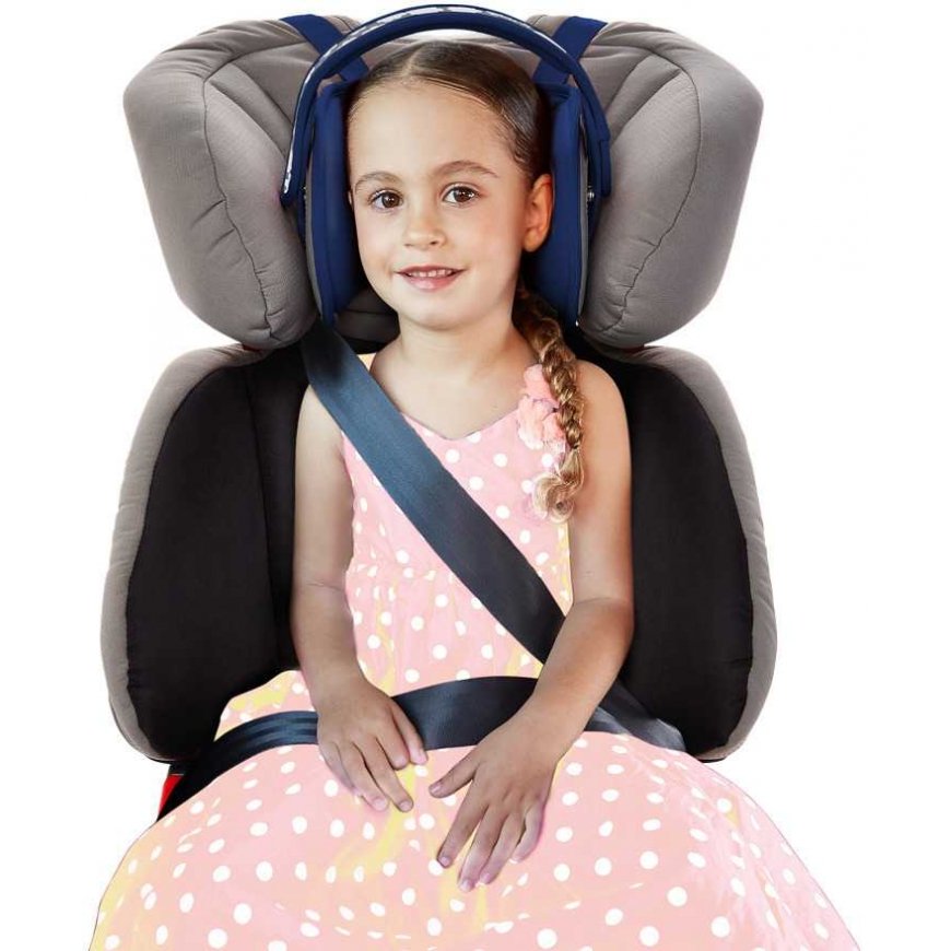 Napup automobiļu sēdekļu galvas josla bērniem - tumši zila – 4