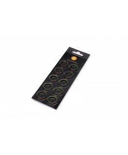 EK Water Blocks EK-Quantum Torque Color Ring 10-Pack HDC Griezes momenta fiksēšanas gredzens 1/4" 10 pcs