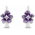 Brilio Silver Silver Ring Earrings Flower with Zircon EA1116WPU Brilio Silver Silver Ring Earrings Flower with Zircon EA1116WPU