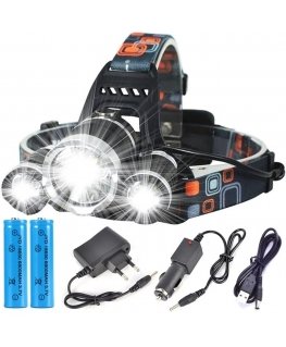 Priekinis žibintas, žibintuvėlis. 3x LED CREE lempos, stipri ilg