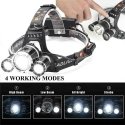 Priekinis žibintas, žibintuvėlis. 3x LED CREE lempos, stipri ilg