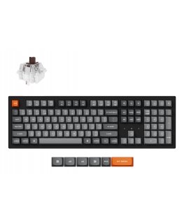 Keychron K10 Max tastatūra Universāls USB + RF Wireless + Bluetooth QWERTY Ziemeļvalstu Melns