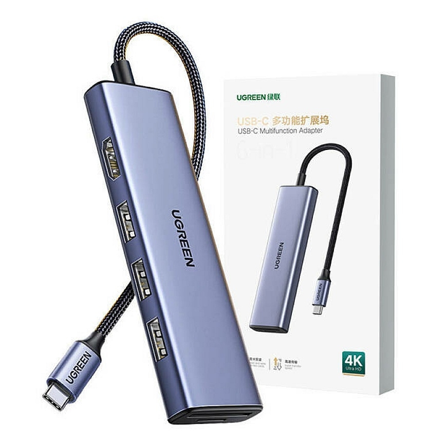 Ugreen 20956A interface hub USB Type-C 5000 Mbit/s Silver – 3