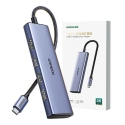 Ugreen 20956A keskitin USB Type-C 5000 Mbit/s Hopea Ugreen 20956A keskitin USB Type-C 5000 Mbit/s Hopea