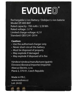 Original EVOLVEO 700 mAh battery for EasyPhone ID.