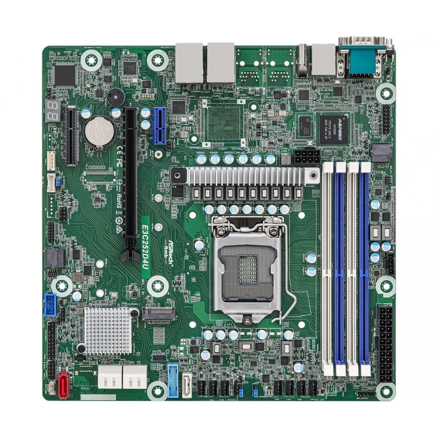 Asrock E3C252D4U emolevy Intel C252 LGA 1200 (Socket H5) mikro ATX