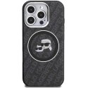 Karl Lagerfeld IML K&CH Heads repeating logo MagSafe case for iPhone 16 Pro Max, black Karl Lagerfeld IML K&CH Heads repeating logo MagSafe case for iPhone 16 Pro Max, black