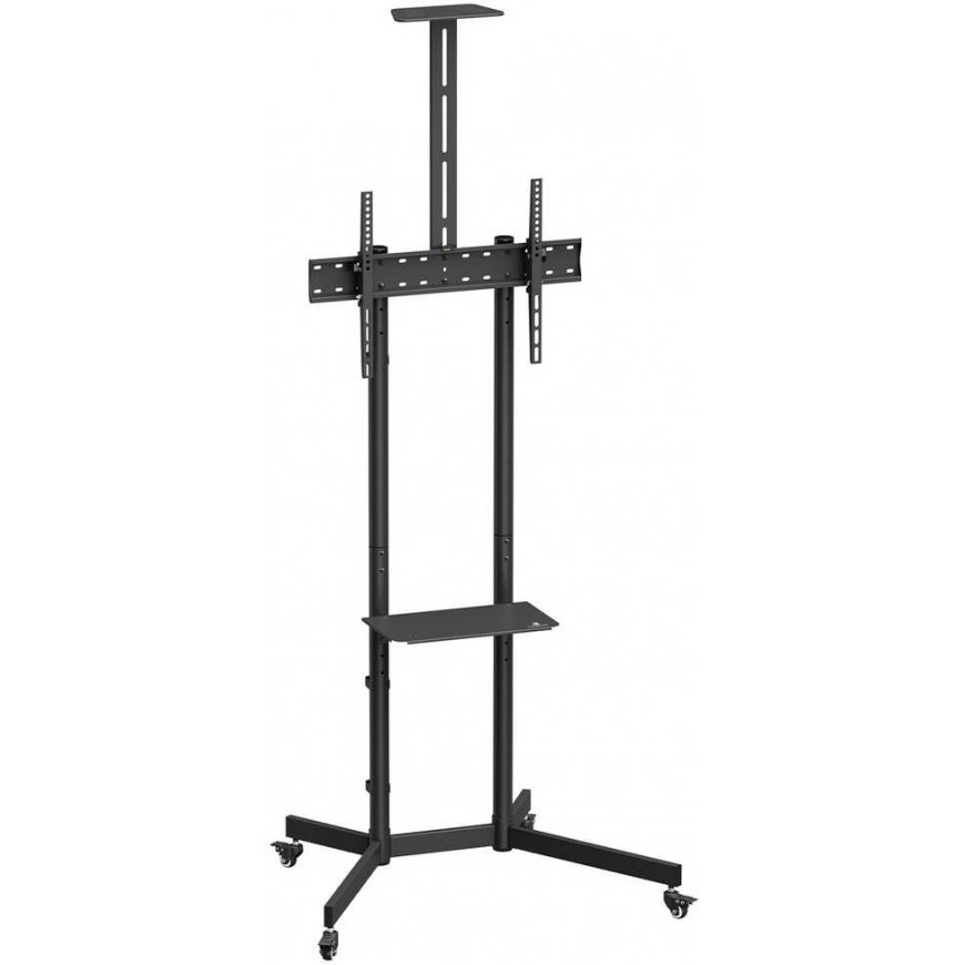 „Maclean“ televisioteline/kärry, kamera hylly, pyörillä, 37–70 tuumaa, maks. kuormitus 45 kg/5 kg hylly, maks. VESA 600x400, MC- – 2