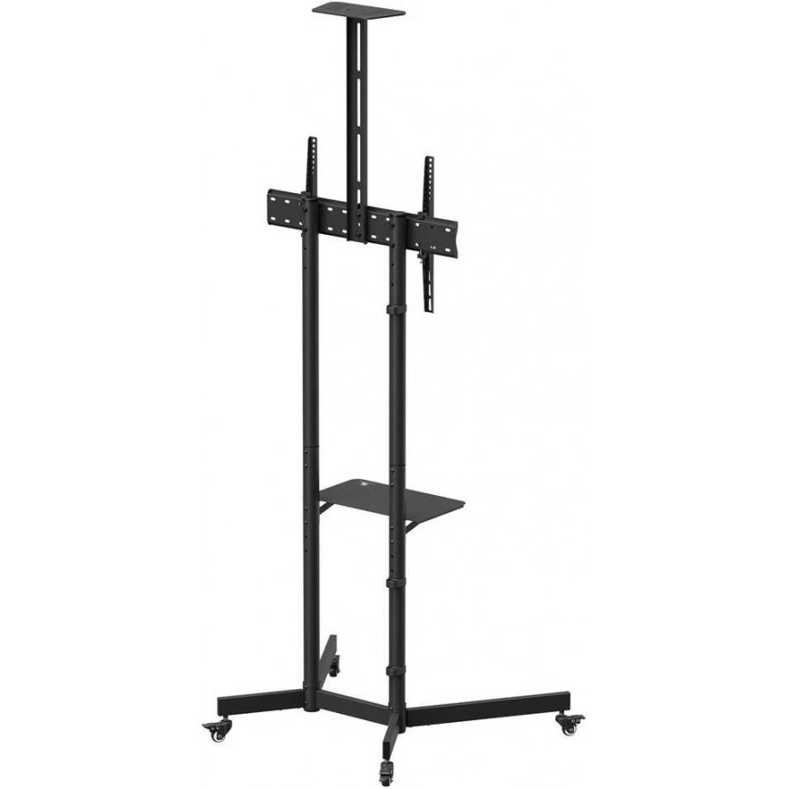 „Maclean“ televisioteline/kärry, kamera hylly, pyörillä, 37–70 tuumaa, maks. kuormitus 45 kg/5 kg hylly, maks. VESA 600x400, MC- – 3