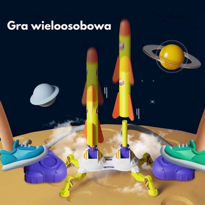 WOOPIE double foam rocket launcher, 6 pcs. – 2