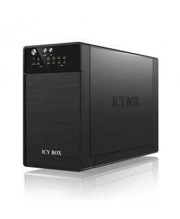 ICY BOX IB-RD3620SU3 disk array 0 TB Desktop Black