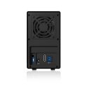 ICY BOX IB-RD3620SU3 disk array 0 TB Desktop Black