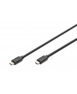 Digitus AK-300139-010-S USB-kaabel USB 3.2 Gen 2 (3.1 Gen 2) 1 m USB C Must