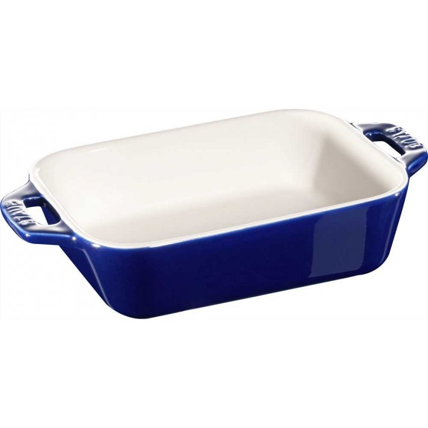STAUB COOKING Rectangular ceramic plate 400 ml, blue