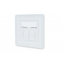 Digitus DN-9010/8-2 kontatkligzda 2 x RJ-45 Balts Digitus DN-9010/8-2 kontatkligzda 2 x RJ-45 Balts