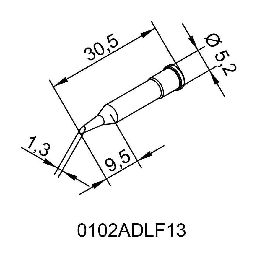 Antgali ERSADUR, ilmaõmblusteks, 1.3mm, jootekolb ERSA – 2