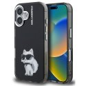 Karl Lagerfeld IML Aquarelle Choupette -kuori iPhone 16:lle, musta Karl Lagerfeld IML Aquarelle Choupette -kuori iPhone 16:lle, musta